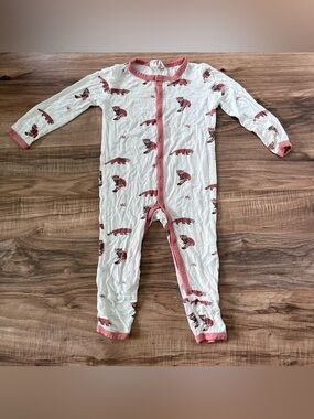 Kyte Baby red panda snap romper